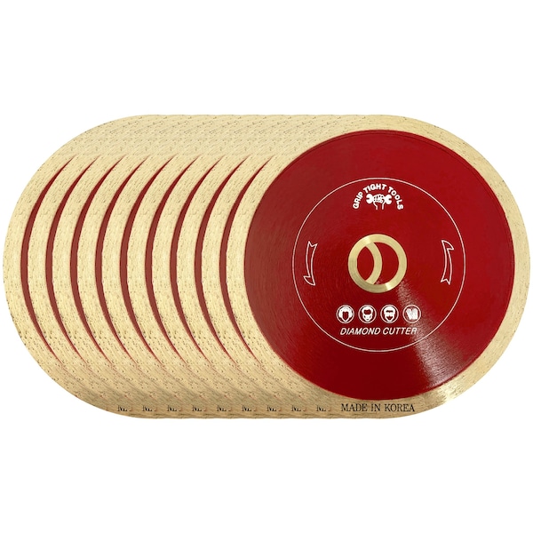 Grip Tight Tools 4-1/2 in. Professional Continuous Rim Tile Cutting Diamond Blade, 10PK B1508-10 - main